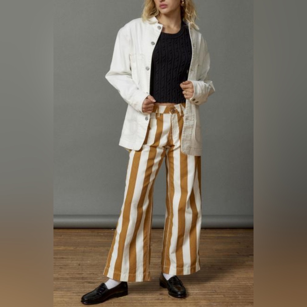 Urban Outfitters Striped Straight Leg Pant